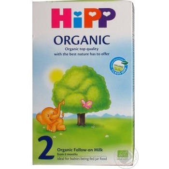 Смесь Hipp Organic 2 сухая молочная 300г купить, цены на МегаМаркет - фото 1