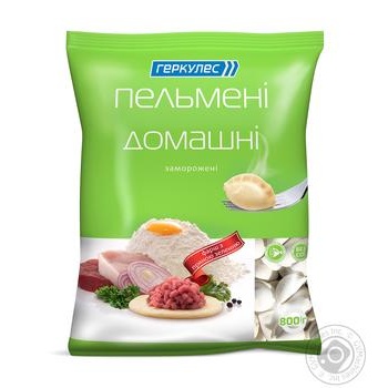 Пельмені Геркулес Домашні заморожені 800г купити, ціни на МегаМаркет - фото 1