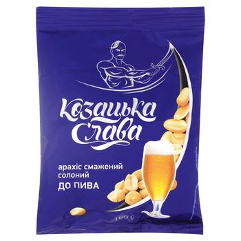 Kozatska Slava For Beer Roasted Salted Peanuts 180g - buy, prices for NOVUS - photo 1