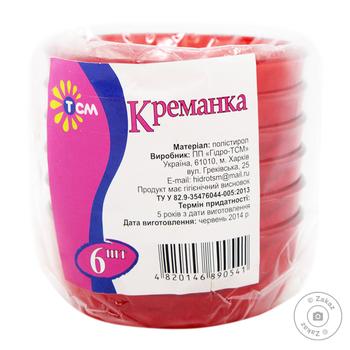 Креманка одноразова ТСМ Premium кольорова 6шт - купити, ціни на  - фото 1