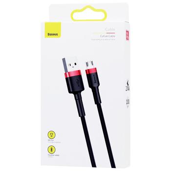 Кабель Baseus Cafule Micro USB 2.4A 1м red/black - купити, ціни на - фото 1