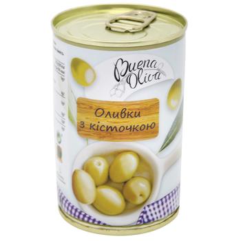 Buena Oliva Green Olives with Stone 314ml - buy, prices for MegaMarket - photo 2