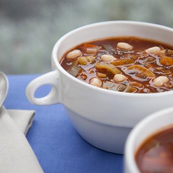 Winter soup with beans