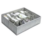 MVM Textile Gray Organizer 18 Sections 26*33*10cm