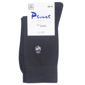 Шкарпетки Psocks Лого корона чоловічі р.40-41 чорний - купити, ціни на Ідеал - фото 1