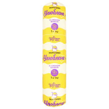 Мороженое Українська Зірка Любимое со вкусом ванили 1кг - купить, цены на КОСМОС - фото 1
