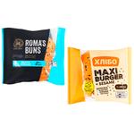 Булочка Хлебо Maxi Burger для бургера с черным кунжутом 80г