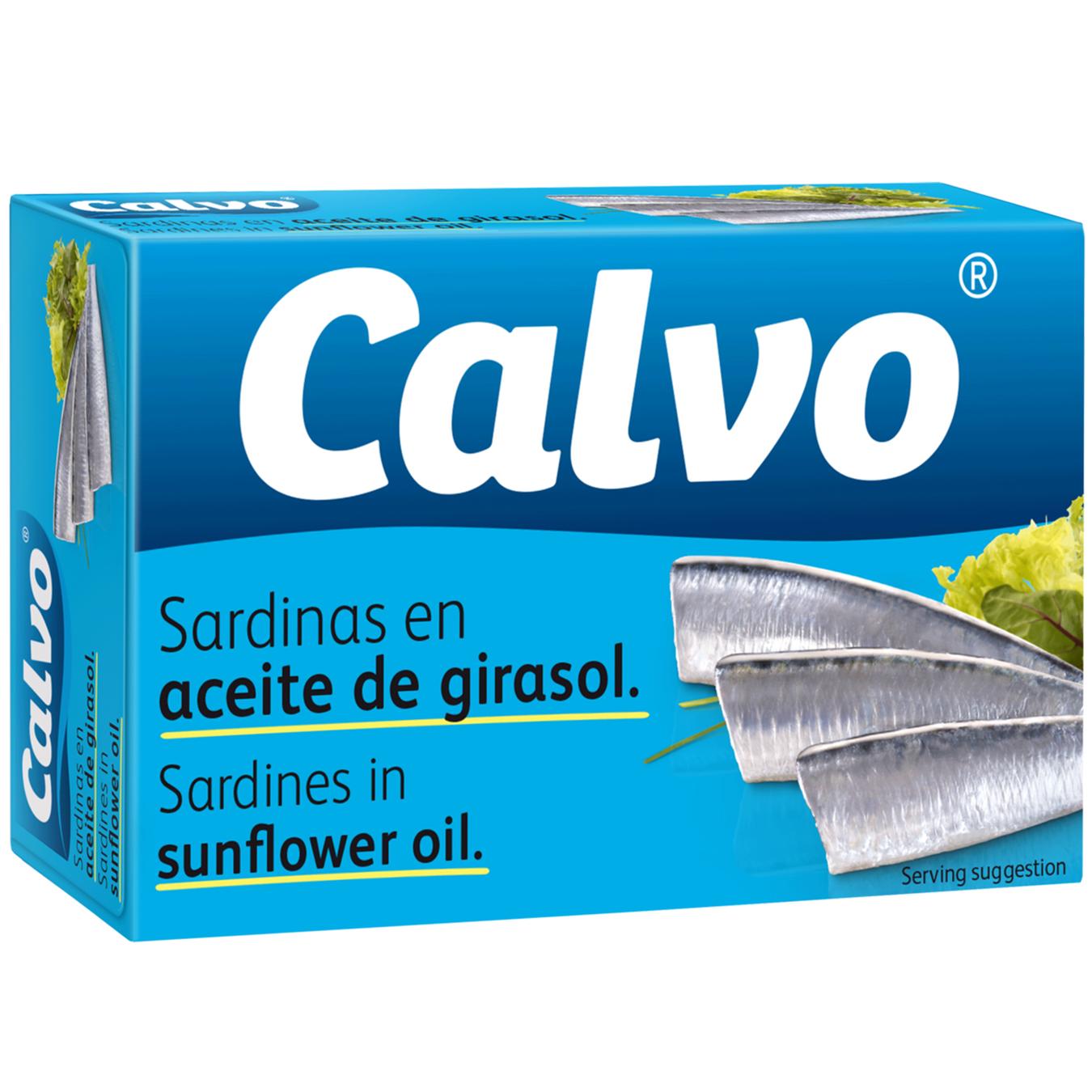 

Сардины Calvo с подсолнечном масле 120г