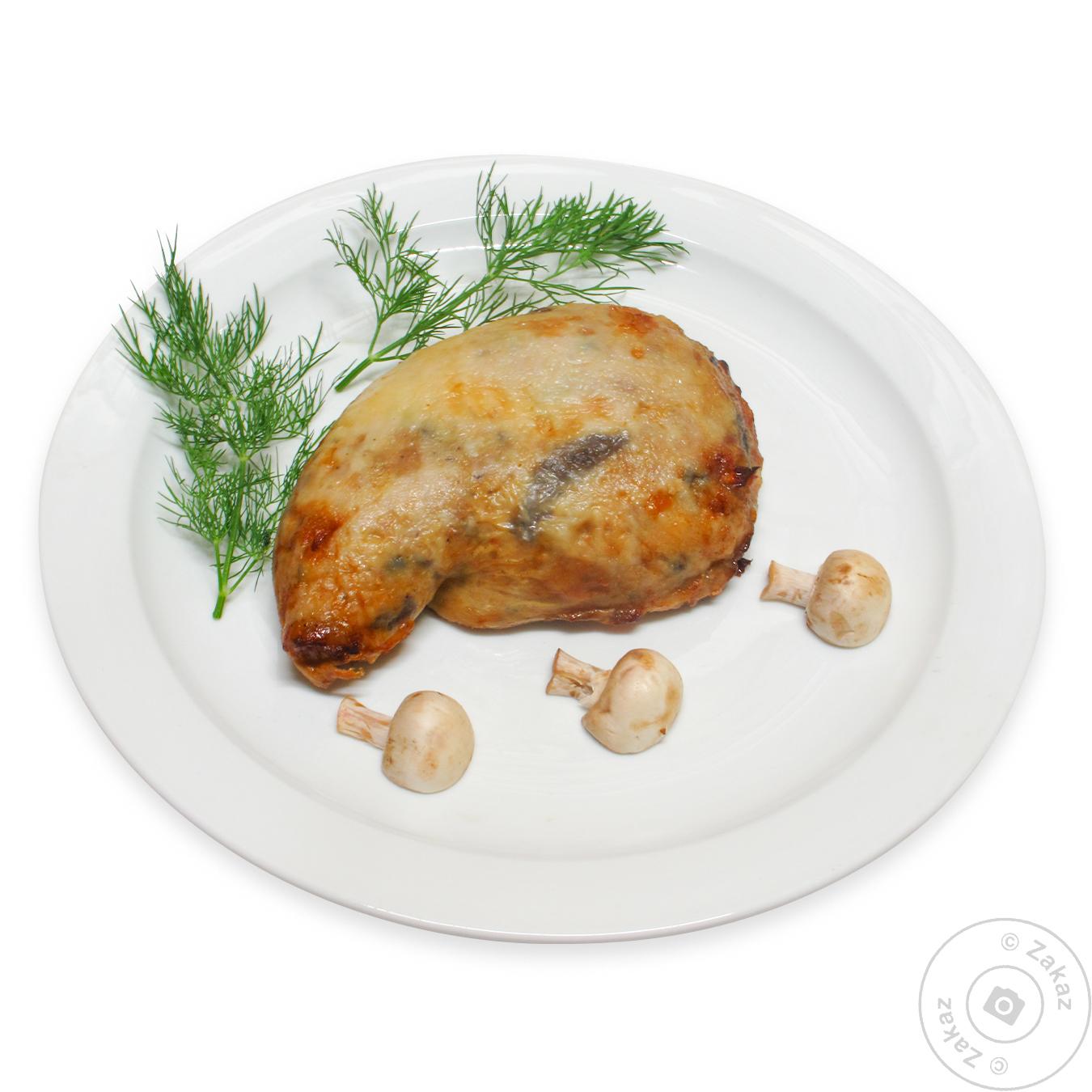 

Окорок фаршированный грибами