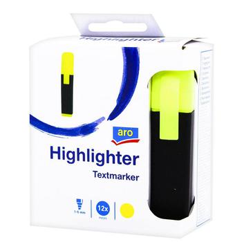 Aro Yellow Highlighter 12pcs