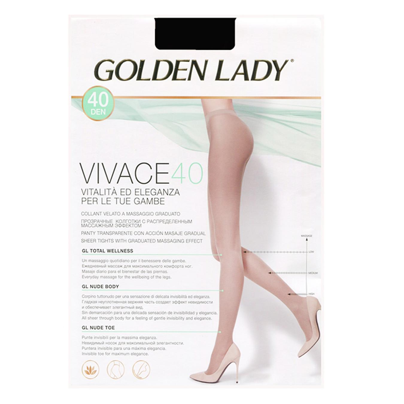 

Колготы Golden Lady Vivace женские melon 40ден 4р