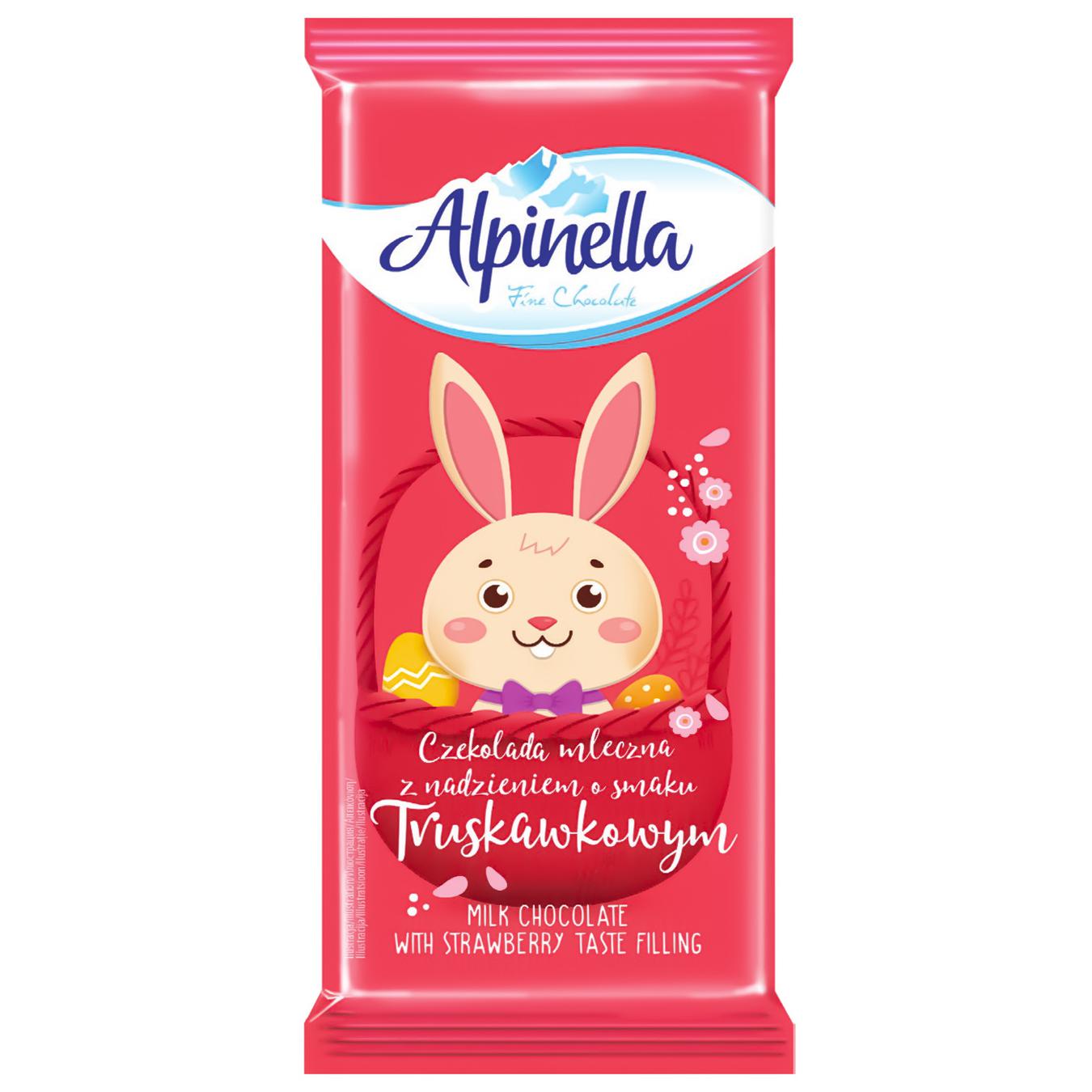 

Шоколад Alpinella Easter Клубника 100г