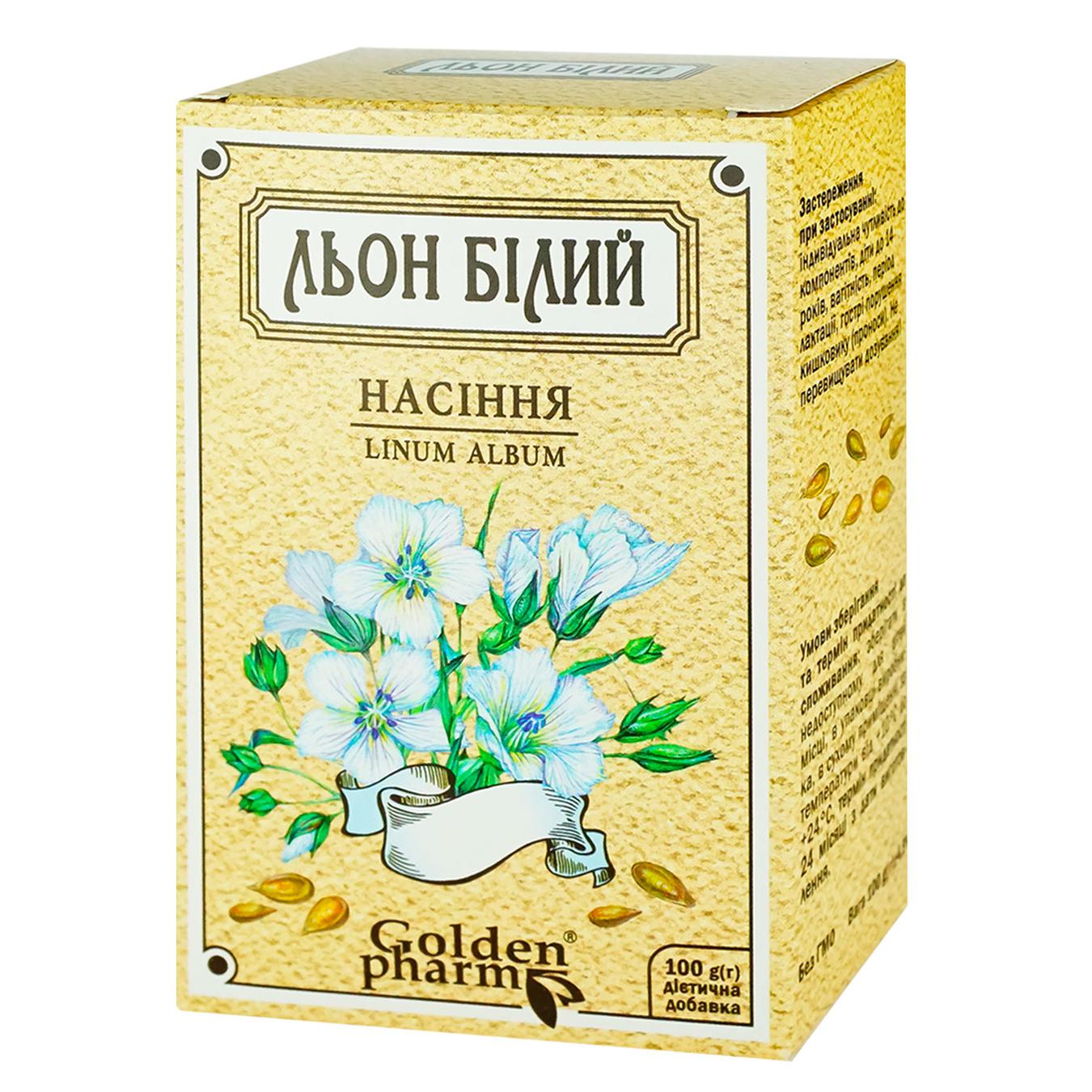 

Лен семена Golden Pharm белый 100г