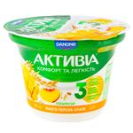 Біфідойогурт Активіа манго-персик-злаки 2,2% 180г