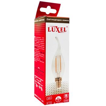 Лампа Luxel светодиодная филаментная E14 4W С35 2700К - купить, цены на - фото 3