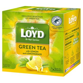 Loyd Lemon and Lemongrass Green Tea 1.5g*20pcs - buy, prices for NOVUS - photo 1