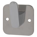 Trento Chromium Single Hook with Square Base