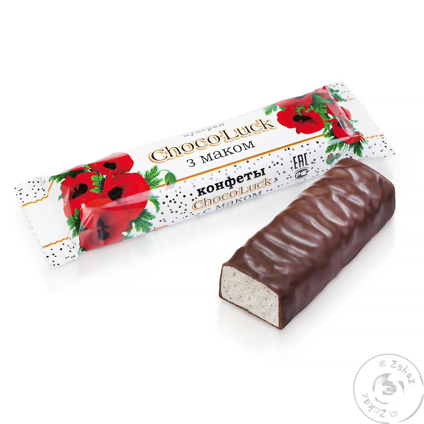 

Конфеты Бисквит-Шоколад Choco-Luck с маком весовые