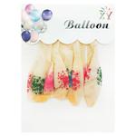 Кульки повітряні прозорі з неоновим малюнком 5шт