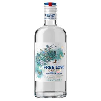 Джин Free Love Dry 37,5% 0,7л - купити, ціни на NOVUS - фото 1