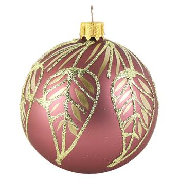 Koopman Christmas Ball with Leaves 8cm in Assortment - buy, prices for - photo 2