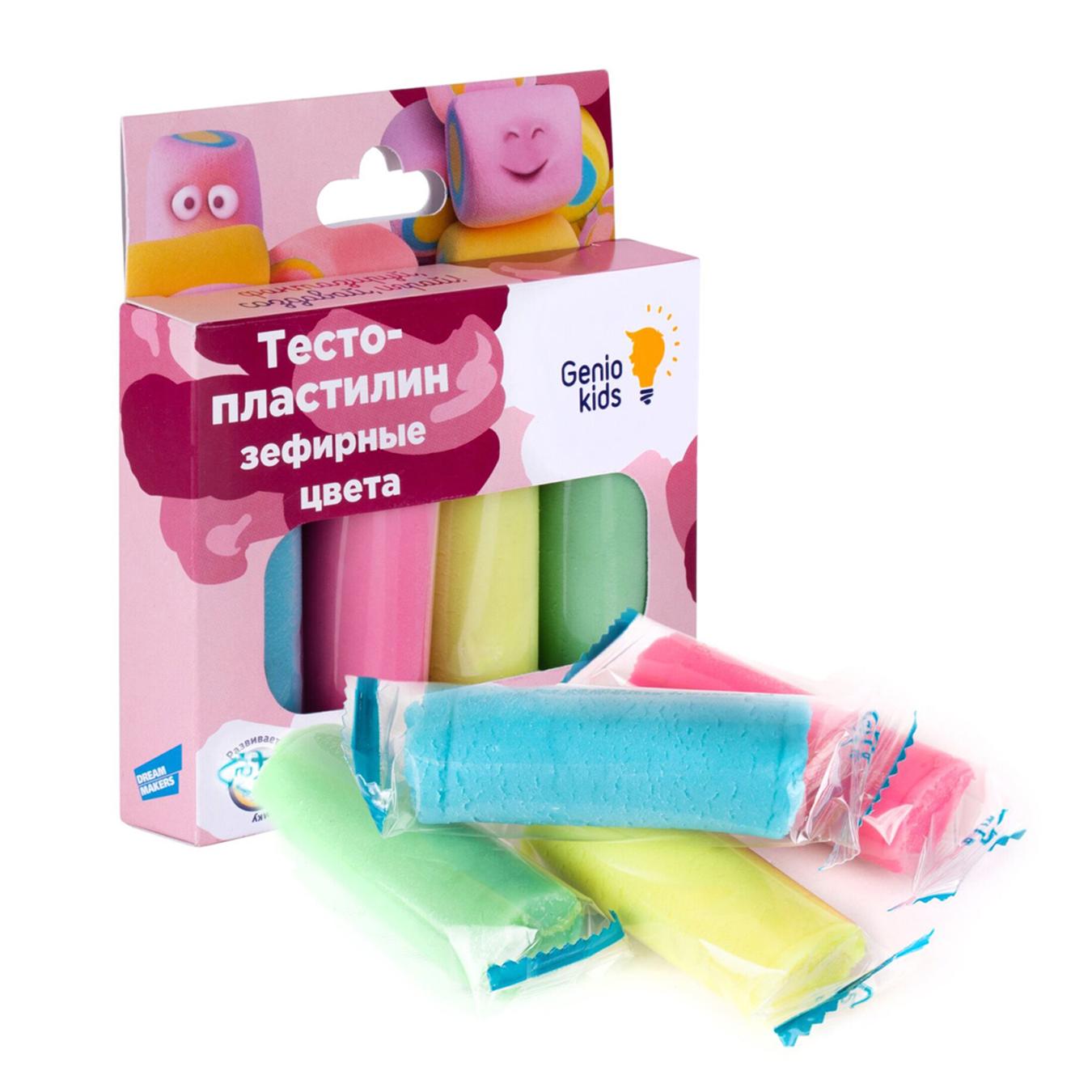 

Тесто-пластилин Genio Kids Зефирные цвета 4шт