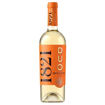 Bolgrad DUO White Dry Wine 13.5% 0.75l - buy, prices for COSMOS - photo 1