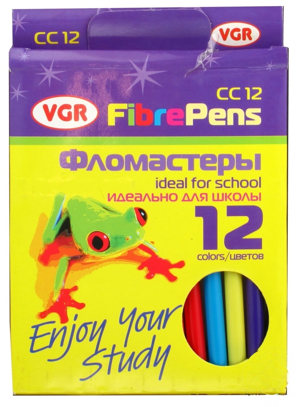 

Фломастеры VGR 12шт