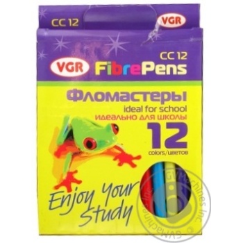 VGR Felt-Tip Pens 12pcs - buy, prices for MegaMarket - photo 2