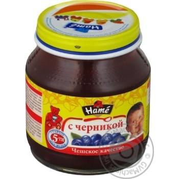 Puree Hame Blueberry for 5+ month old babies glass jar 125g Czech Republic - buy, prices for - photo 6