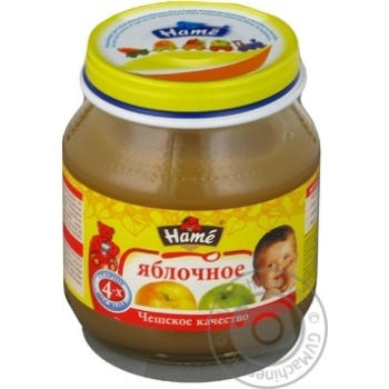 Puree Hame Apple for 4+ month old babies glass jar 125g Czech Republic - buy, prices for MegaMarket - photo 6