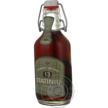 Pasteurized dark beer Vilniaus Alus 13 Statiniu glass bottle 14%alc 200ml Lithuania - buy, prices for NOVUS - photo 3