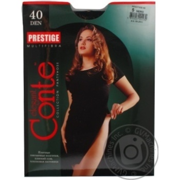 Колготы женские Conte Prestige 40ден р.5 Nero - купить, цены на Таврия В - фото 2