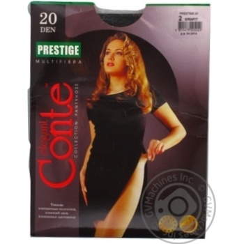 Колготы женские Conte Prestige 20ден р.2 Grafit - купить, цены на Восторг - фото 5