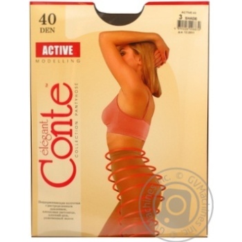 Tights Conte Active shade polyamide 40den 3size Belarus - buy, prices for MegaMarket - photo 6