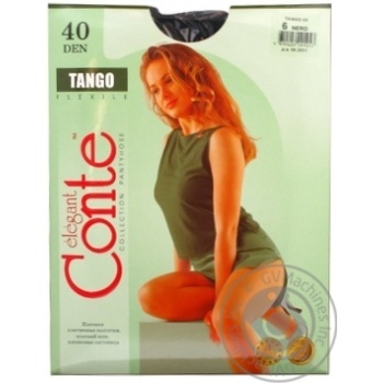 Conte Tango Women's Tights 40 den 6 nero - buy, prices for MegaMarket - photo 1