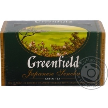 Green pekoe tea Greenfield Japanese Sencha 25х2g teabags Russia - buy, prices for - photo 25