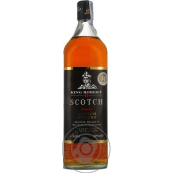 Whiskey King 40% 1000ml glass bottle Scotland England - buy, prices for MegaMarket - photo 1