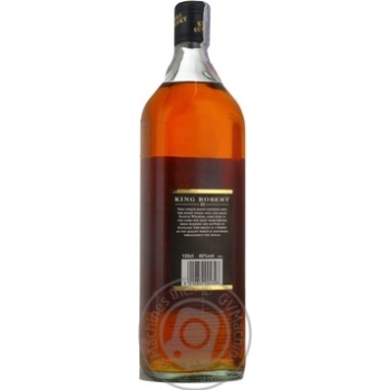 Whiskey King 40% 1000ml glass bottle Scotland England - buy, prices for MegaMarket - photo 2
