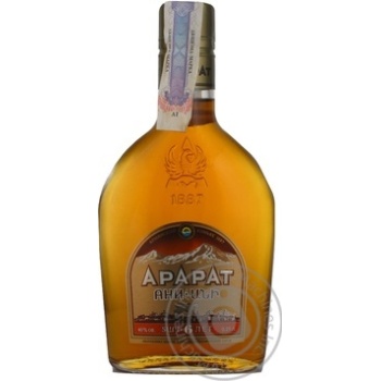 Cognac Ararat 40% 6years 250ml glass bottle Armenia - buy, prices for NOVUS - photo 1