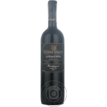 Wine Telliani velle Napareuli red dry 13% 2007year 750ml glass bottle Georgia - buy, prices for MegaMarket - photo 1