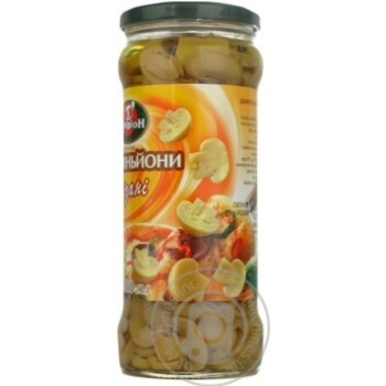 mushrooms cup mushrooms champion canned 580g glass jar Ukraine - buy, prices for - photo 2