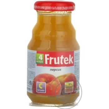 Reconstituted pasteurized homogenized gluten-free nectar enriched with vitamin C and pulp Frutek peach for children from 4+ months 125ml Slovenia - buy, prices for - photo 11