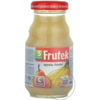 Reconstituted pasteurized homogenized gluten-free nectar enriched with vitamin C and pulp Frutek pears and bananas for children from 5+ months 125ml Slovenia - buy, prices for - photo 11