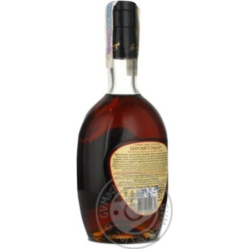 Cognac Tsarskyy standart Standard 40% 6years 500ml glass bottle Moldova - buy, prices for NOVUS - photo 3