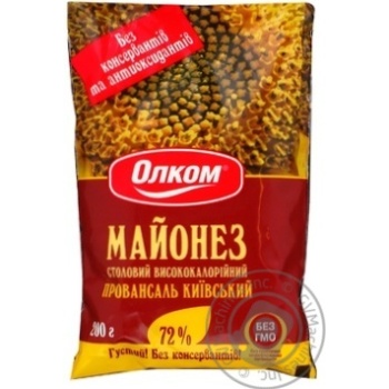 Майонез Olkom Провансаль Киевский 72% 200г Украина - купить, цены на NOVUS - фото 1