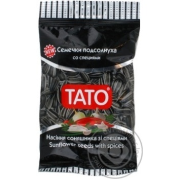 Семечки ТАТО подсолнечника жареное со специями  70г купить, цены на МегаМаркет - фото 1