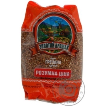 Крупа гречана Золотий врожай ядриця 800г купити, ціни на МегаМаркет - фото 1