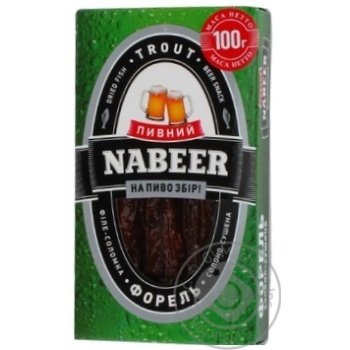 Форель Пивний NABEER філе-соломка солоно-сушена 100г Україна купити, ціни на МегаМаркет - фото 4