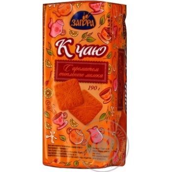 Zagora For Tea Sugar Cookies with Baked Milk Flavor 190g - buy, prices for MegaMarket - photo 1